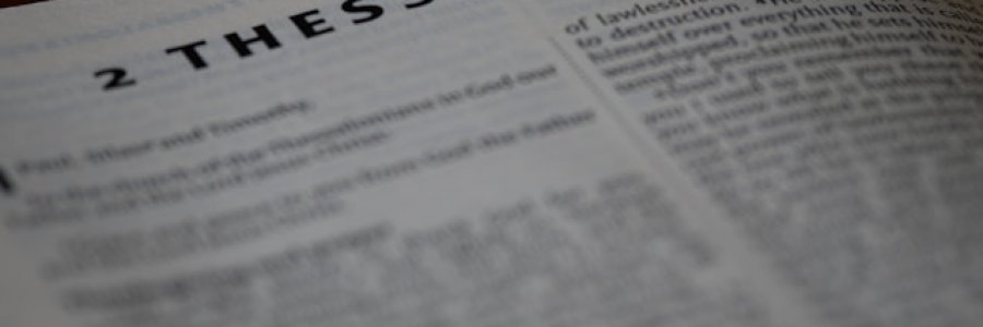 Image shows the first page of the book of 2 Thessalonians.